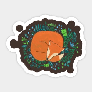 Sleeping Fox Sticker